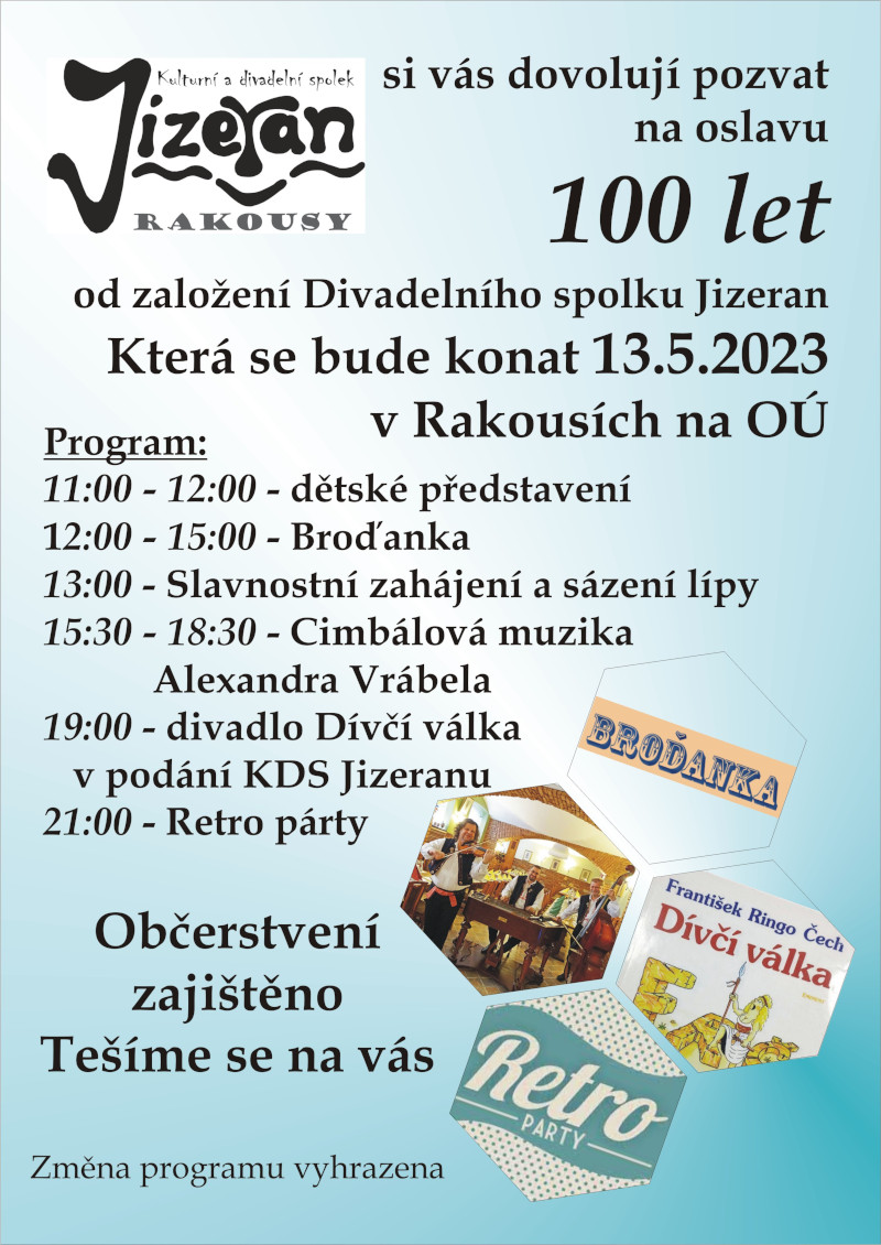 Oslavy 100 let Jizeranu